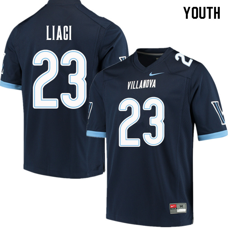 Youth #23 Julian Liaci Villanova Wildcats College Football Jerseys Sale-Navy